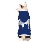 Wyoming State Flag Dog Hoodie – Soft & Breathable Polyester Pet Clothes for Small, Medium, and Large Dogs