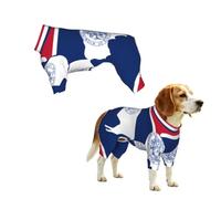 Wyoming State Flag Dog Pajamas, Stretchy Pet Clothes Pjs, Breathable Puppy Onesie Jumpsuits,for Small Medium Large Dogs 3XL