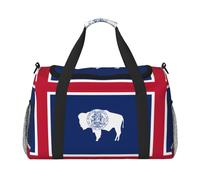Wyoming State Flag It is a hand-held crossbody travel bag with large capacity and multi-functions, a must-have for outdoor travel