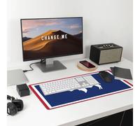 Wyoming State Flag Large Gaming Office Mouse Pad-Durable,Non-Slip,Eco-Friendly Desk Mat for Enhanced Comfort and Stability.