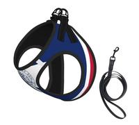 Wyoming State Flag Pet Leash Vest For Small Dogs Cats Reflective Adjustable Soft Outdoor Walking Hiking Training