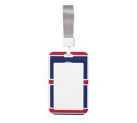 Wyoming State Flag Print Card Badge Holder, Installing It is Simple, for Office and Hospital and So On