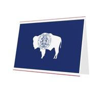 Wyoming State Flag print Holiday greeting cards - thank-you cards, invitation cards, double-sided flashing effects