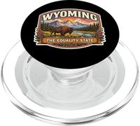 Wyoming The Equality State Souvenir Visitor Trip Memorabilia PopSockets PopGrip for MagSafe