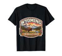 Wyoming The Equality State Souvenir Visitor Trip Memorabilia T-Shirt