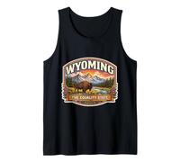 Wyoming The Equality State Souvenir Visitor Trip Memorabilia Tank Top