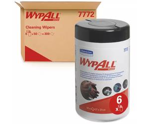 Wypall 1-Ply Cleaning Wipes x50 Green 7772