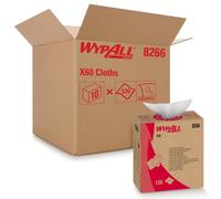 Wypall 8266 WypAll X60 Cleaning Cloths (10 Pop-Up Boxes X 126)