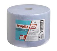 WypAll Extra Wiper Roll L10 7140, 1-Ply, High Absorbent, Airflex Technology, Blue Paper Wipers for Light-Duty Cleaning, Large Roll Format, 1 Roll x 1,500 Sheets
