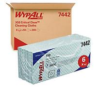 WYPALL Hydroknit X50 Microfibre Cleaning Cloth Dry Reusable Wipe White Pack of 50