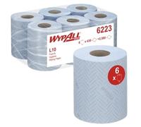 WypAll L10 Food and Hygiene Centrefeed Paper Rolls 1 Ply Blue (Pack 6)