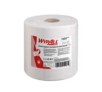 WypAll L10 Food & Hygiene Wiping Paper 7490 - Centrefeed Roll for Roll Control and ReachPlus Dispensers - 6 Wiper Rolls x 630 White Paper Wipers (3,780 Total)