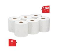 Wypall L10 Service/Retail Wiping Paper Roll 1-Ply White Pack of 6 7406