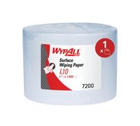 Wypall L10 Surface Wiping Paper Roll 1-Ply x1000 Sheets Blue 7200