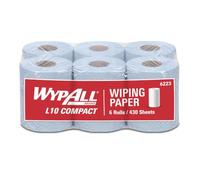 WypAll L10 Wiping Paper Rolls 6223, 1-Ply Centrefeed Roll, 500 Sheets