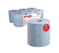 Wypall L20 Essential Centrefeed Wiping Paper Roll 2 Ply Blue (Pack 6)