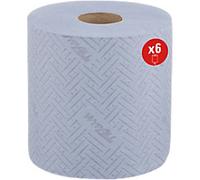 WypAll L20 General Clean Medium Duty Centrefeed Wiping Paper Roll 2 Ply 7277 6 Blue Rolls x 400 Sheets