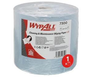 WypAll L20 Jumbo Blue Roll Paper Wipers - General Clean Medium Duty, 1 Roll (7300, 500 sheets, 2-ply)