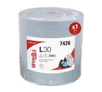 WypAll L30 Industrial Wiping Paper 7426, Extra-Wide Jumbo Blue Roll, 3-Ply, Highly Absorbent & Durable, Ideal for Heavy-Duty Cleaning, 1 Roll x 670 Sheets (670 Total)