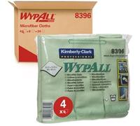 Wypall Microfibre Cloths 8396-1 Carry Pack x 6 Cloths, Green