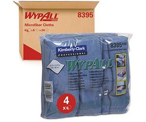 WypAll Microfibre Cloths 8395-1 Carry Pack x 6 Cloths, Blue