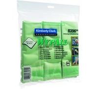 Wypall Microfibre Cloths Green 8396 Pk6