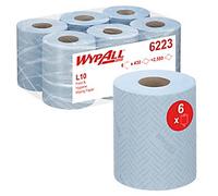 WypAll L10 Food and Hygiene Centrefeed Paper Rolls 1 Ply Blue (Pack of 6) 6223