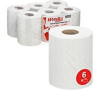 WypAll L10 Food and Hygiene Centrefeed Paper Rolls 1 Ply White (Pk 6)