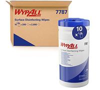 WypAll Surface Disinfecting Wipes 7787 - Pre-Saturated Antibacterial Wipes - 10 Canisters x 200 Disinfectant Wipes (2000 Total)
