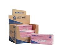 Wypall X50 Colour Coded Cleaning Cloths 7444 - Red Wiping Cloths - 1 Pack x 50 Interfolded Colour Coded Cloths