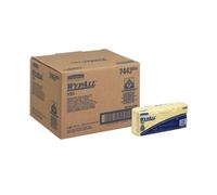 WypAll Cleaning Cloths 7443, Yellow Colour Coded Wipes, Food Preparation, 1 Ply - Durable and Absorbent, Disinfecting Cloths, Lightweight Design - 6 Packs x 50 (300 Total)