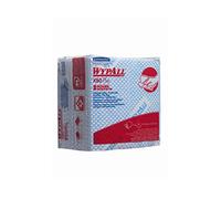 WypAll X80 Plus Critical Clean Cloths 19139 - Blue Colour Coded Cleaning Cloths - 8 Packs x 30 Quarter Fold Blue Cloths (240 Reusable Wipes)