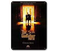 WYPrefer Metal Tin Sign The Godfather Vintage Retro Metal Tin Sign Decor Tin Sign 12 x 8 Inch