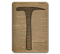WYPrefer The Shawshank Redemption - Shawshank Redemption Movie Poster Vintage Metal Tin Sign (Size: 12 x 8 Inch)