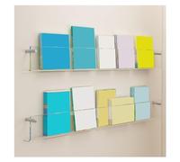 WYQXTY Acrylic Wall Mounted Floating Bookshelf Rack Acrylic Magazine Rack Wall Mounted Clear 2 Or 3 Pack 50-120cm(2pack,L100cm(39.3in))