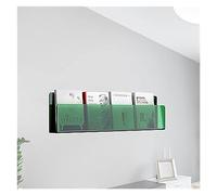 WYQXTY Acrylic Wall Mounted Floating Bookshelf Rack Clear Acrylic Magazine Rack Wall Mounted Newspaper Holder Multiple Sizes 1/2/3 pcs(1pcs,120cm/47in)