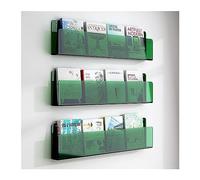 WYQXTY Acrylic Wall Mounted Floating Bookshelf Rack Clear Acrylic Magazine Rack Wall Mounted Newspaper Holder Multiple Sizes 1/2/3 pcs(2pcs,60cm/26in)