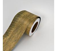 WYQXTY Border Decortaive Wallpaper Stickers Self-Adhesive Water Proof PVC Baseboard Wallpaper Border Wood Grain Multicolor 10cm x 5m(Yh)