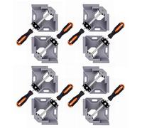 WYQYQ 8pcs Corner Clamp - Right Angle 90 Degree Wood Clamps for Woodworking, with Adjustable Swing Jaw Aluminum Alloy Frame, for Welding, DIY Woodworking