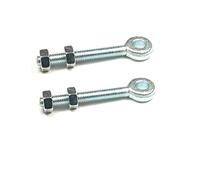 Wyre Direct 2 Adjustable Gate Hinges Eye Bolts 12mm X 150mm Long 6" Pair M12 Galvanised