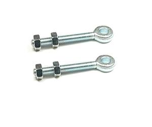 Wyre Direct 2 Adjustable Gate Hinges Eye Bolts 19mm X 200mm Long 8" Pair M19 Galvanised