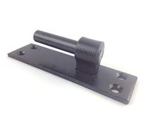 Wyre Direct 2 Heavy Duty Wrought Iron Gate Hinge Brackets, Driveway Gate Hinges - Gate Bracket Suitable for Garden Gates, Driveway Gates, Sheds & Garage Doors - 16mm Gate Pins Screw On Black