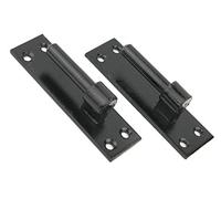 Wyre Direct - 2pcs Wrought Iron Gate Hinges - Heavy Duty with 12mm Pin - Black