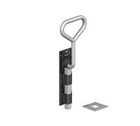 Wyre Direct Gate Drop Bolt Heavy-Duty Ideal for Wooden Gates, Drop Down Bolts for Enhanced Stability, Drive Gate Drop Bolt for Ultimate Safety - Bow Handle Garage Drop Down Bolt Black - 600mm (24")