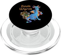 Wyrm Reading Dragon Fantasy Book Lover Bookworm PopSockets PopGrip for MagSafe