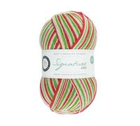 WYS Signature 4 ply Christmas Knitting Wool Yarn 100g - 989 Candy Cane