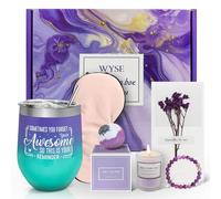WYSE Gifts for Women, Birthday Gifts for Women,Best Friend Gift Baskets for Women,Mother,Mom,Female,Sister,Wife,Coworker,Her,Girlfriend,Bestie,Auntie,Lavender Spa Gift Basket Set Christmas, Valentine