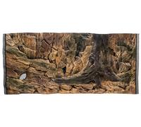 WYSKONT Aquarium background 3D Corfu - Aquarium background - Aquarium accessories - Background - Aquarium decoration - 117x54 cm for Aquarium 120x60 cm - brown colour - Large aquarium