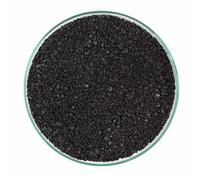 WYSKONT Aquarium Sand Gravel 1 kg - Fish Tank Natural Substrate and Decoration - Natural Fertilizer for Plant Growth - 100% Safe for Live Organisms - Black Grain Size 1-3mm