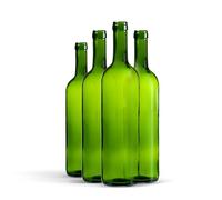 WYSKONT Glass Bottles 750 ml Bordeaux - Pack of 8 - Empty Bottles for Filling - Wine Gift Accessories